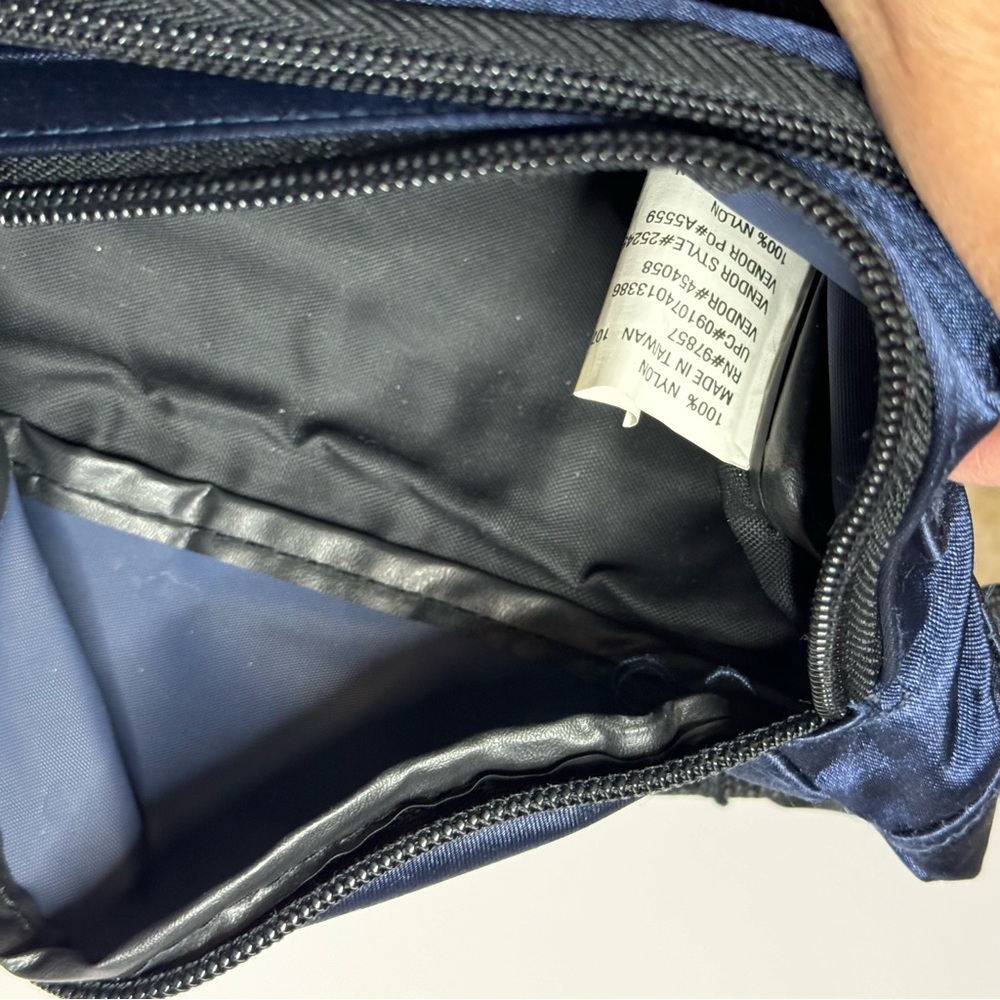 EastSport Outdoor Navy Fanny Pack Blue Classic 3 Zipper Pockets - Picture 7 of 10